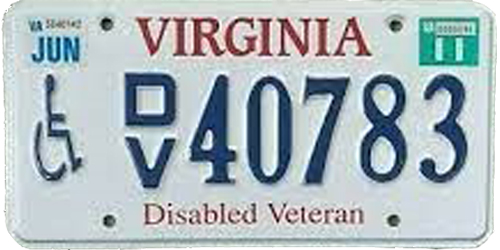 Permitted Virginia Disable car tags Permitted Virginia Disable car tags